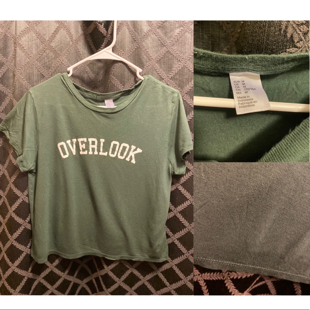 Forest Green Cropped H&M T-Shirt// size M